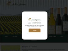 Tablet Screenshot of picketfencevineyards.com